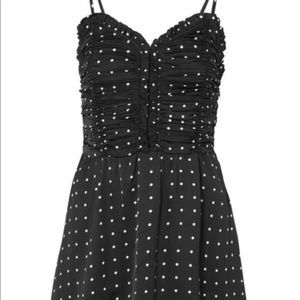 MAJE RENOTA RUCHED POLKA DOT MINI DRESS 2